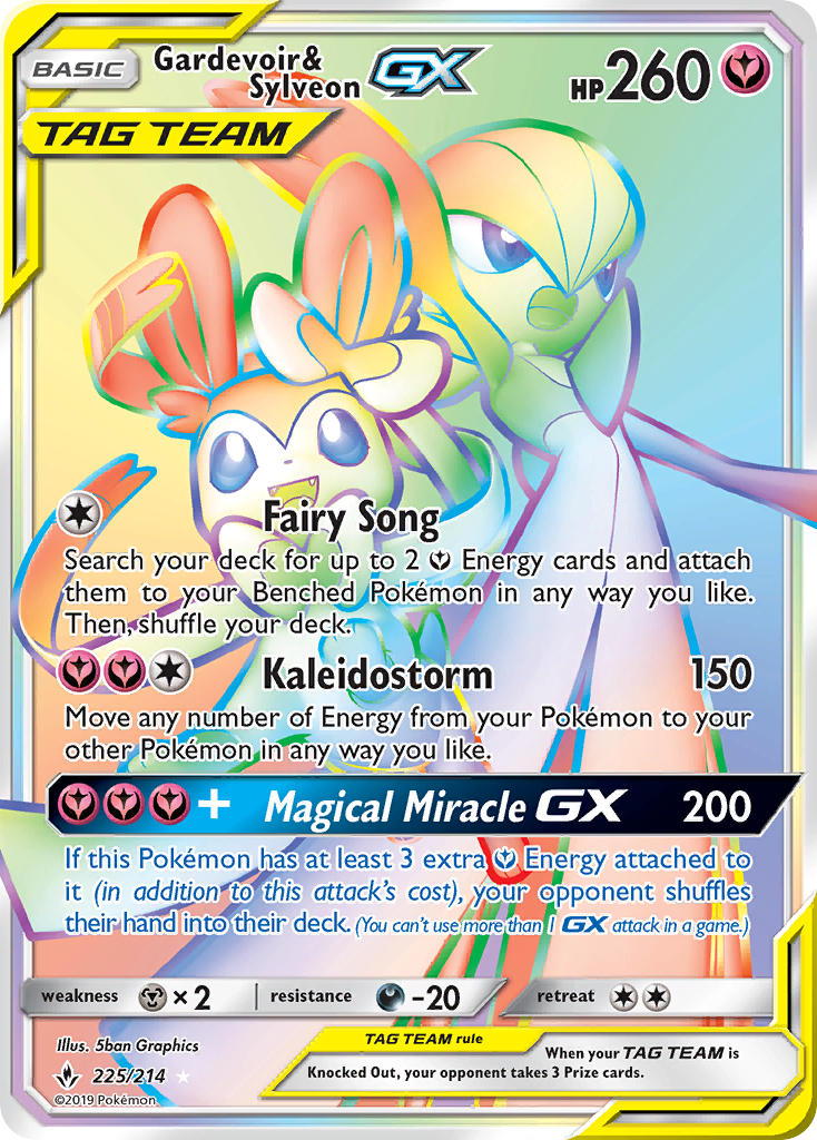 Gardevoir & Sylveon GX (225/214) [Sun & Moon: Unbroken Bonds] | Exor Games Dartmouth