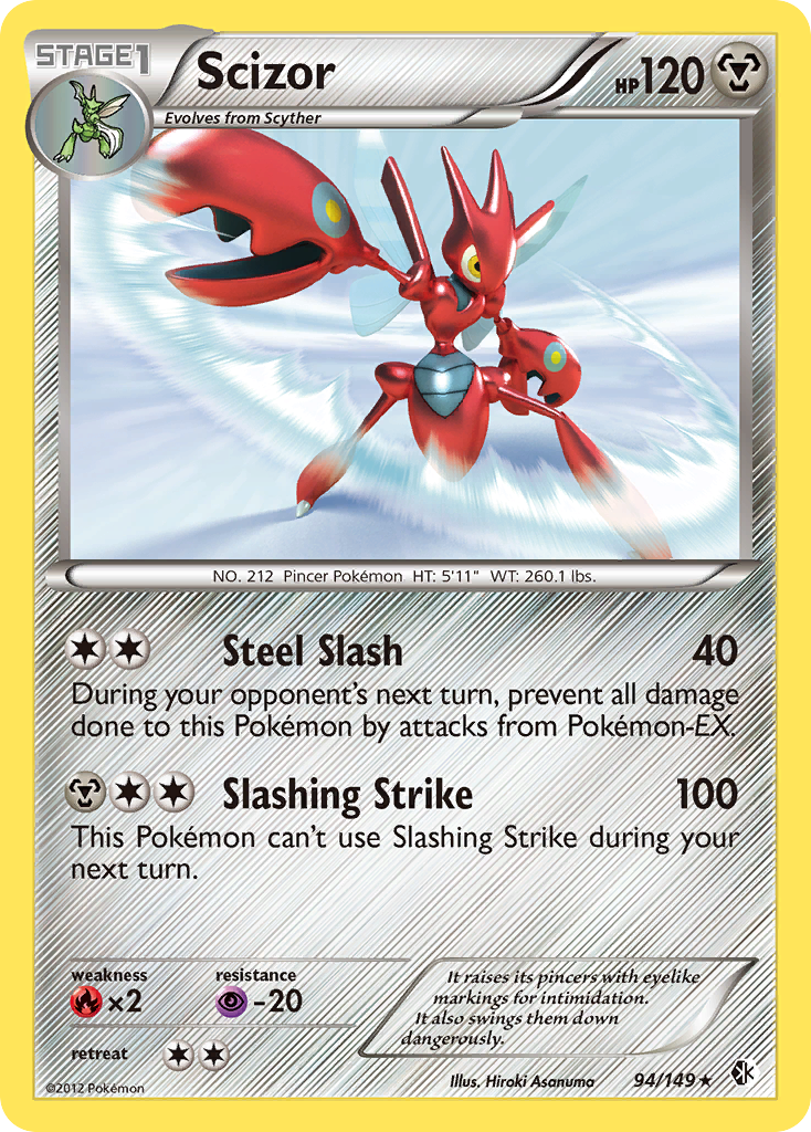 Scizor (94/149) [Black & White: Boundaries Crossed] | Exor Games Dartmouth