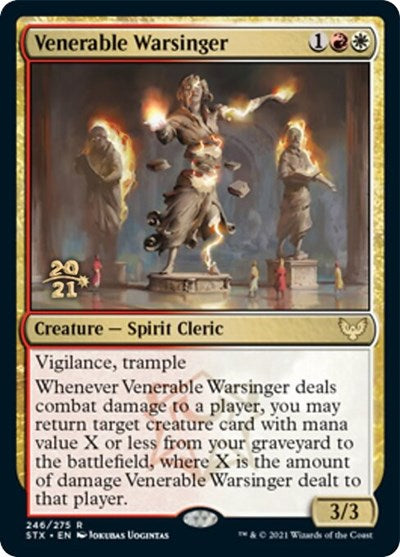 Venerable Warsinger [Strixhaven: School of Mages Prerelease Promos] | Exor Games Dartmouth