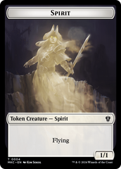 Spirit // Phyrexian Germ Double-Sided Token [Murders at Karlov Manor Commander Tokens] | Exor Games Dartmouth