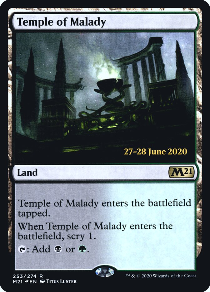 Temple of Malady  [Core Set 2021 Prerelease Promos] | Exor Games Dartmouth