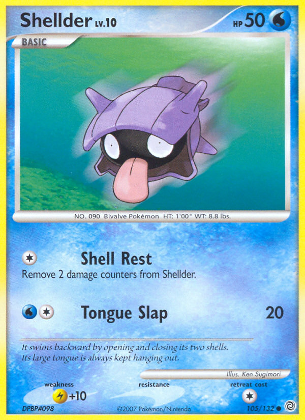 Shellder (105/132) [Diamond & Pearl: Secret Wonders] | Exor Games Dartmouth