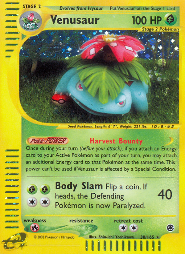 Venusaur (30/165) [Expedition: Base Set] | Exor Games Dartmouth