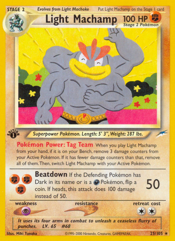 Light Machamp (25/105) [Neo Destiny 1st Edition] | Exor Games Dartmouth