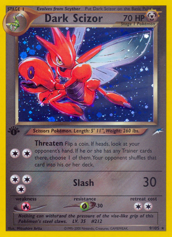 Dark Scizor (9/105) [Neo Destiny 1st Edition] | Exor Games Dartmouth