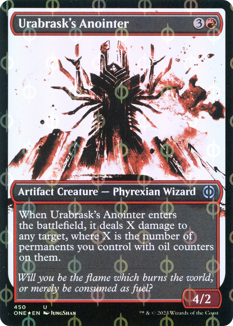 Urabrask's Anointer (Showcase Ichor Step-and-Compleat Foil) [Phyrexia: All Will Be One] | Exor Games Dartmouth