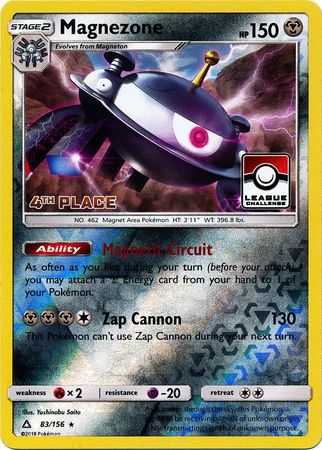 Magnezone (83/156) (League Promo 4th Place) [Sun & Moon: Ultra Prism] | Exor Games Dartmouth