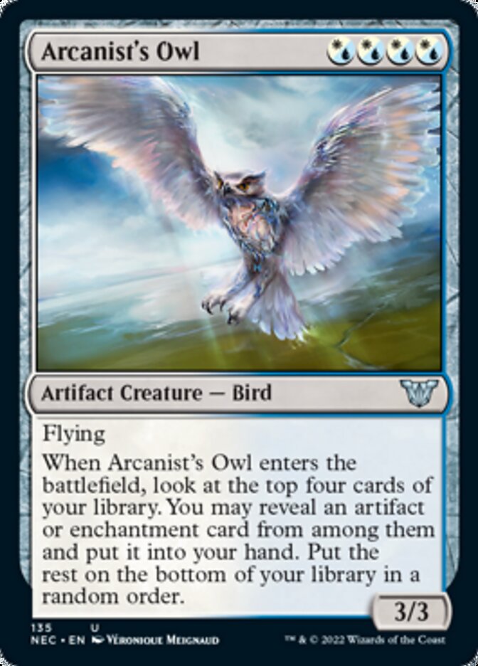 Arcanist's Owl [Kamigawa: Neon Dynasty Commander] | Exor Games Dartmouth