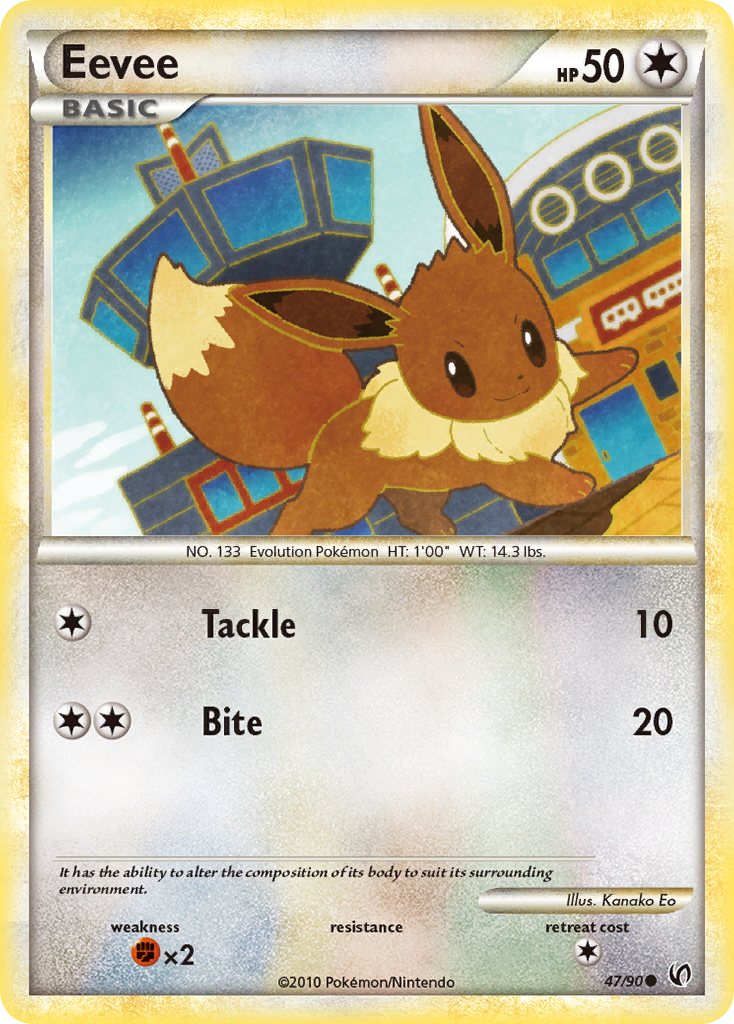 Eevee (47/90) [HeartGold & SoulSilver: Undaunted] | Exor Games Dartmouth