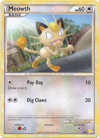 Meowth (4/30) [HeartGold & SoulSilver: Trainer Kit - Raichu] | Exor Games Dartmouth