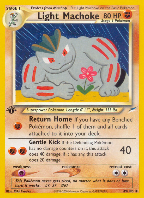 Light Machoke (49/105) [Neo Destiny 1st Edition] | Exor Games Dartmouth