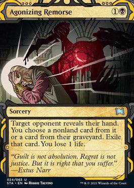 Agonizing Remorse (Etched Foil) [Strixhaven Mystical Archive] | Exor Games Dartmouth