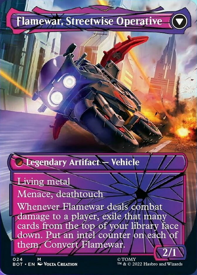 Flamewar, Brash Veteran // Flamewar, Streetwise Operative (Shattered Glass) [Universes Beyond: Transformers] | Exor Games Dartmouth