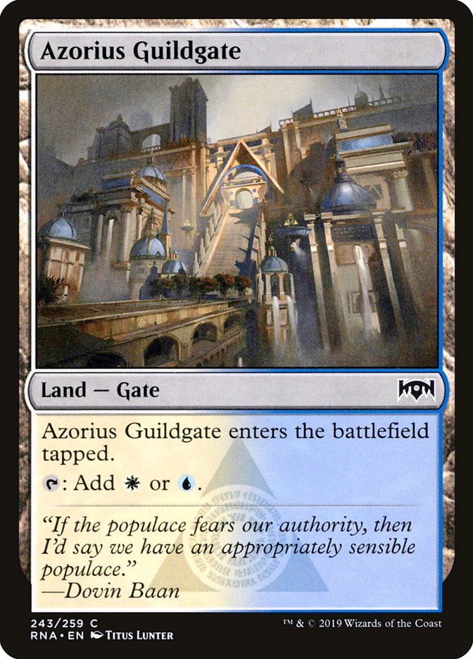 Azorius Guildgate (243/259) [Ravnica Allegiance] | Exor Games Dartmouth