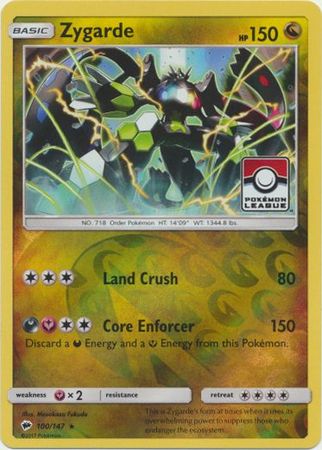 Zygarde (100/147) (League Promo) [Sun & Moon: Burning Shadows] | Exor Games Dartmouth