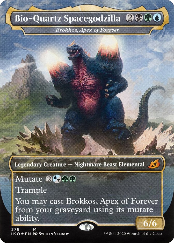 Brokkos, Apex of Forever - Bio-Quartz Spacegodzilla (Godzilla Series) [Ikoria: Lair of Behemoths] | Exor Games Dartmouth