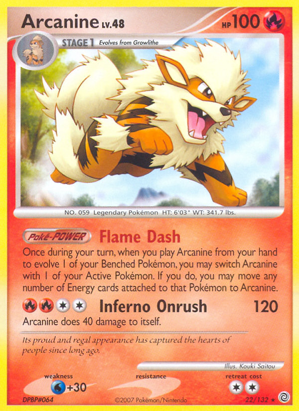 Arcanine (22/132) [Diamond & Pearl: Secret Wonders] | Exor Games Dartmouth