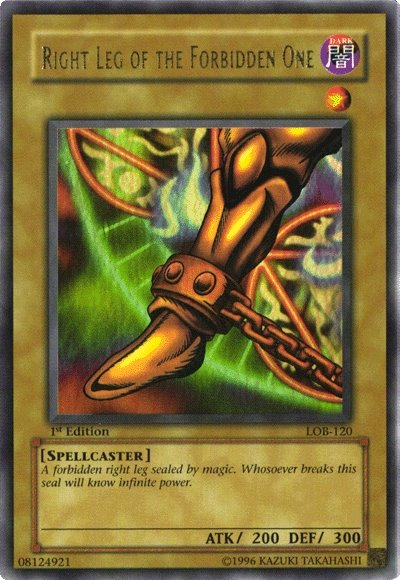 Right Leg of the Forbidden One [LOB-120] Ultra Rare | Exor Games Dartmouth