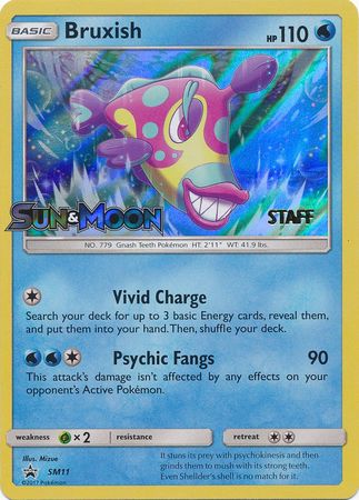 Bruxish (SM11) (Staff Prerelease Promo) [Sun & Moon: Black Star Promos] | Exor Games Dartmouth