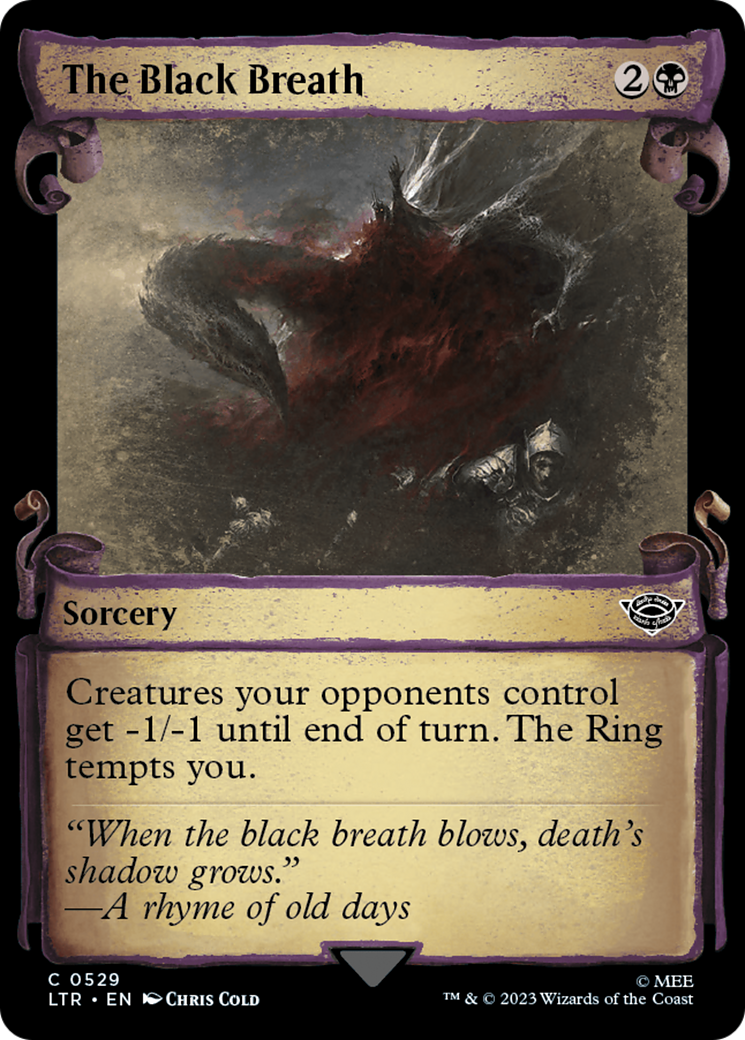 The Black Breath [The Lord of the Rings: Tales of Middle-Earth Showcase Scrolls] | Exor Games Dartmouth