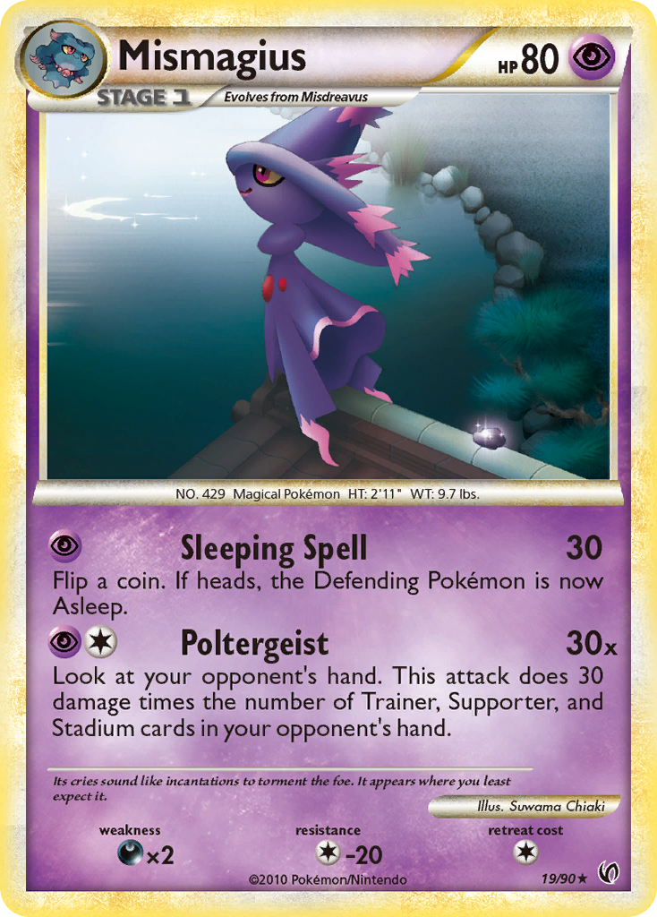 Mismagius (19/90) [HeartGold & SoulSilver: Undaunted] | Exor Games Dartmouth