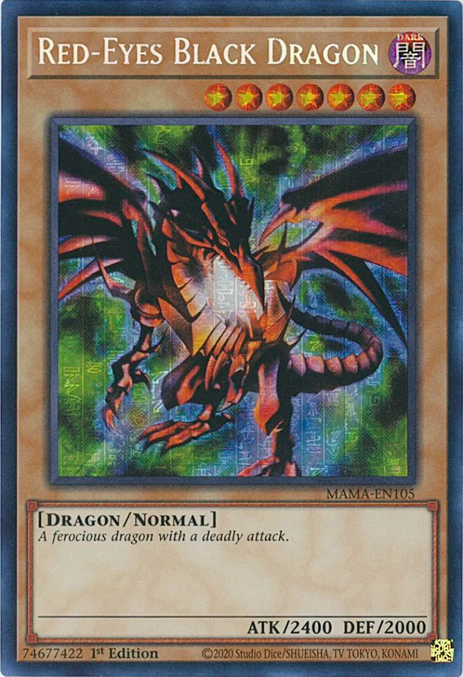 Red-Eyes Black Dragon [MAMA-EN105] Secret Pharaoh's Rare | Exor Games Dartmouth