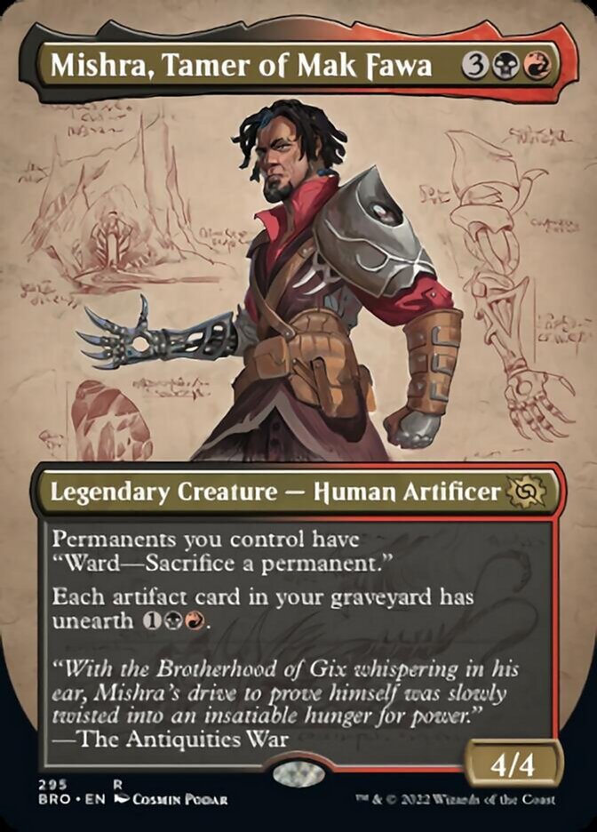 Mishra, Tamer of Mak Fawa (Borderless Alternate Art) [The Brothers' War] | Exor Games Dartmouth