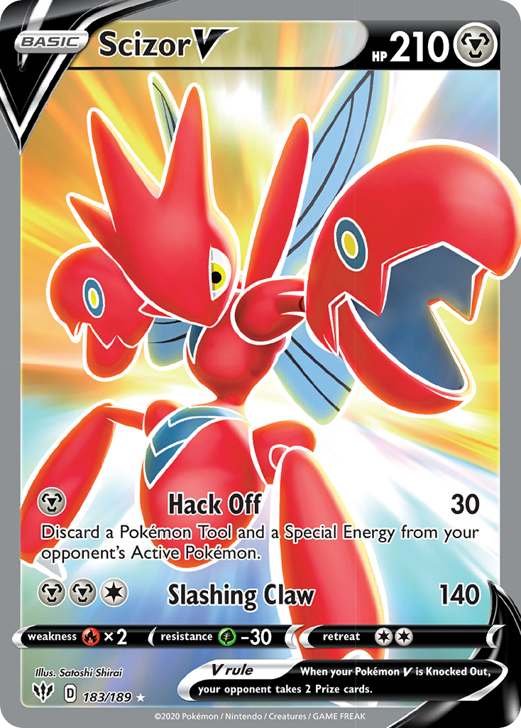 Scizor V (183/189) [Sword & Shield: Darkness Ablaze] | Exor Games Dartmouth