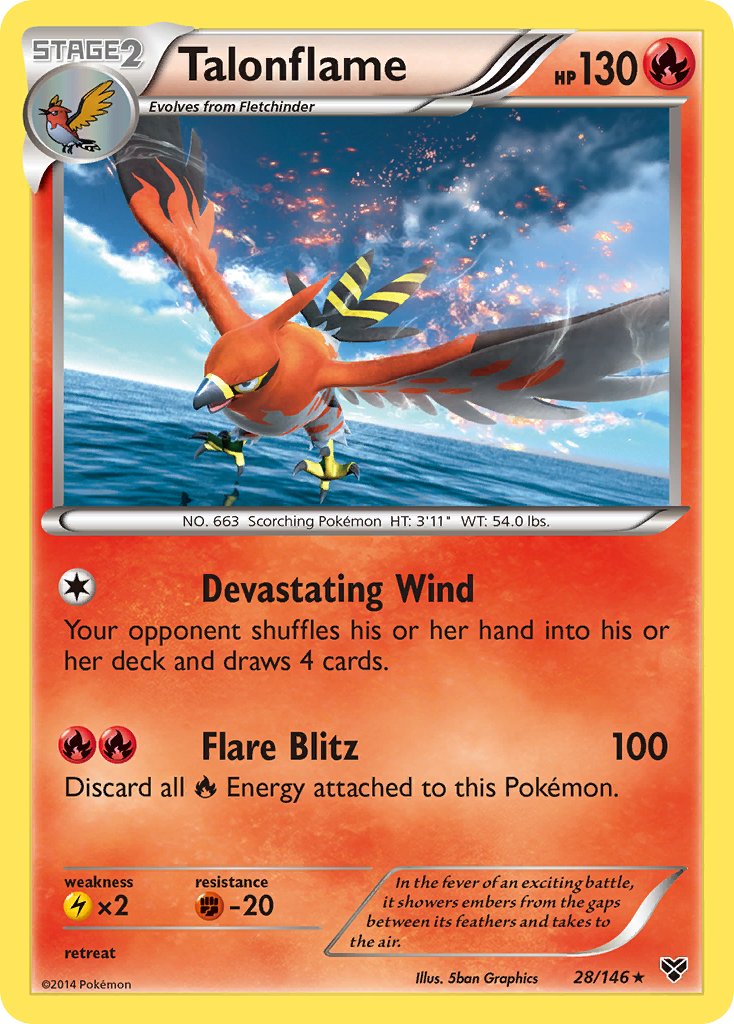 Talonflame (28/146) (Cosmos Holo) (Blister Exclusive) [XY: Base Set] | Exor Games Dartmouth