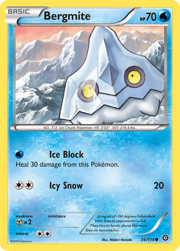 Bergmite (36/114) [XY: Steam Siege] | Exor Games Dartmouth