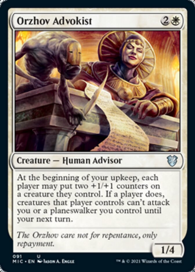 Orzhov Advokist [Innistrad: Midnight Hunt Commander] | Exor Games Dartmouth