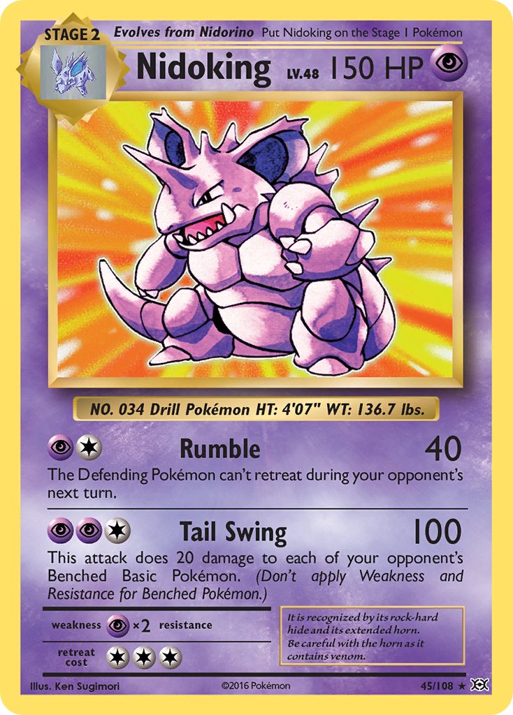 Nidoking (45/108) (Theme Deck Exclusive) [XY: Evolutions] | Exor Games Dartmouth