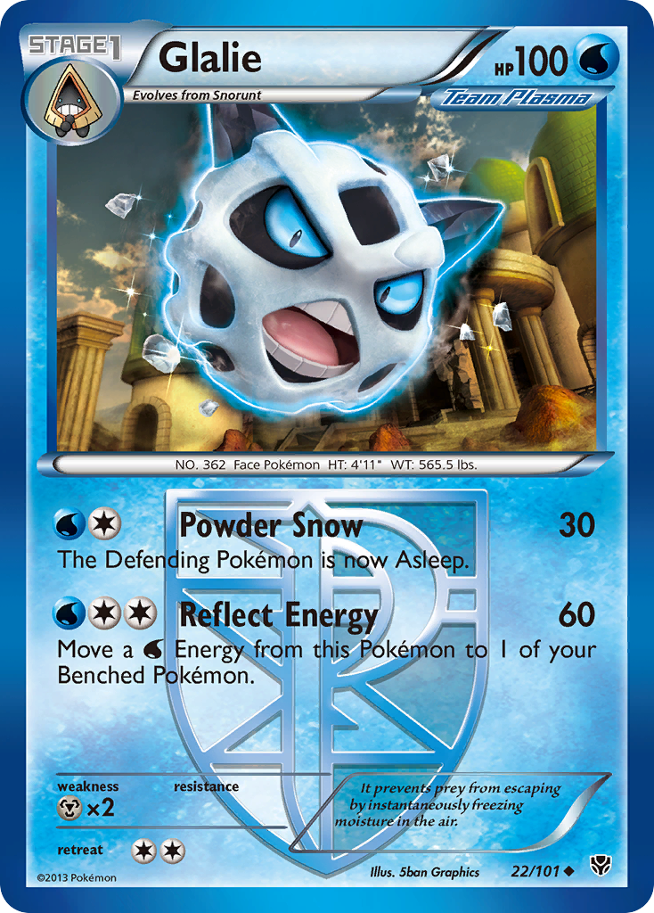 Glalie (22/101) [Black & White: Plasma Blast] | Exor Games Dartmouth