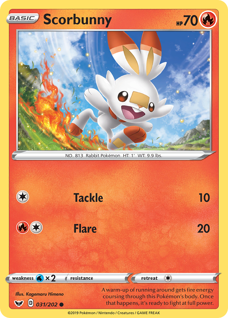 Scorbunny (031/202) [Sword & Shield: Base Set] | Exor Games Dartmouth