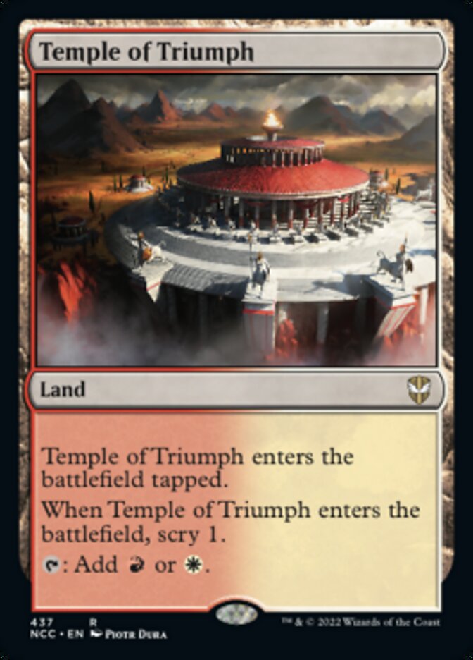 Temple of Triumph [Streets of New Capenna Commander] | Exor Games Dartmouth