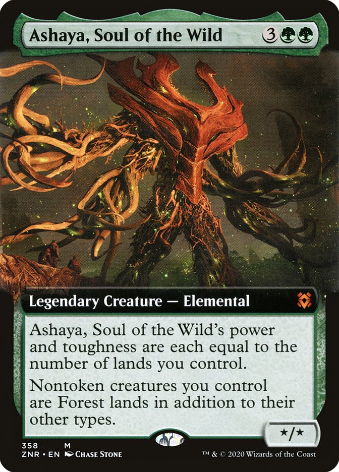 Ashaya, Soul of the Wild (Extended Art) [Zendikar Rising] | Exor Games Dartmouth