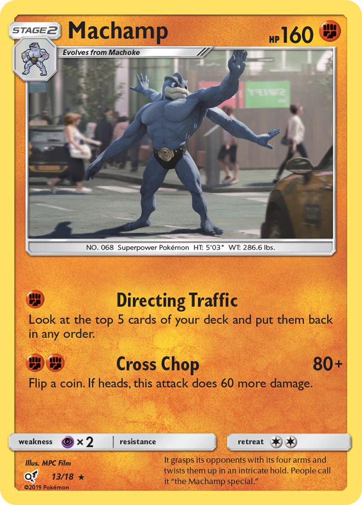 Machamp (13/18) [Sun & Moon: Detective Pikachu] | Exor Games Dartmouth