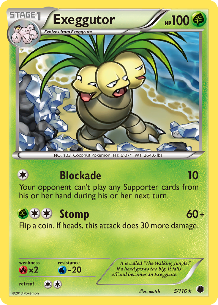 Exeggutor (5/116) [Black & White: Plasma Freeze] | Exor Games Dartmouth