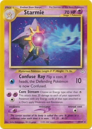 Starmie (25/64) [Neo Revelation Unlimited] | Exor Games Dartmouth