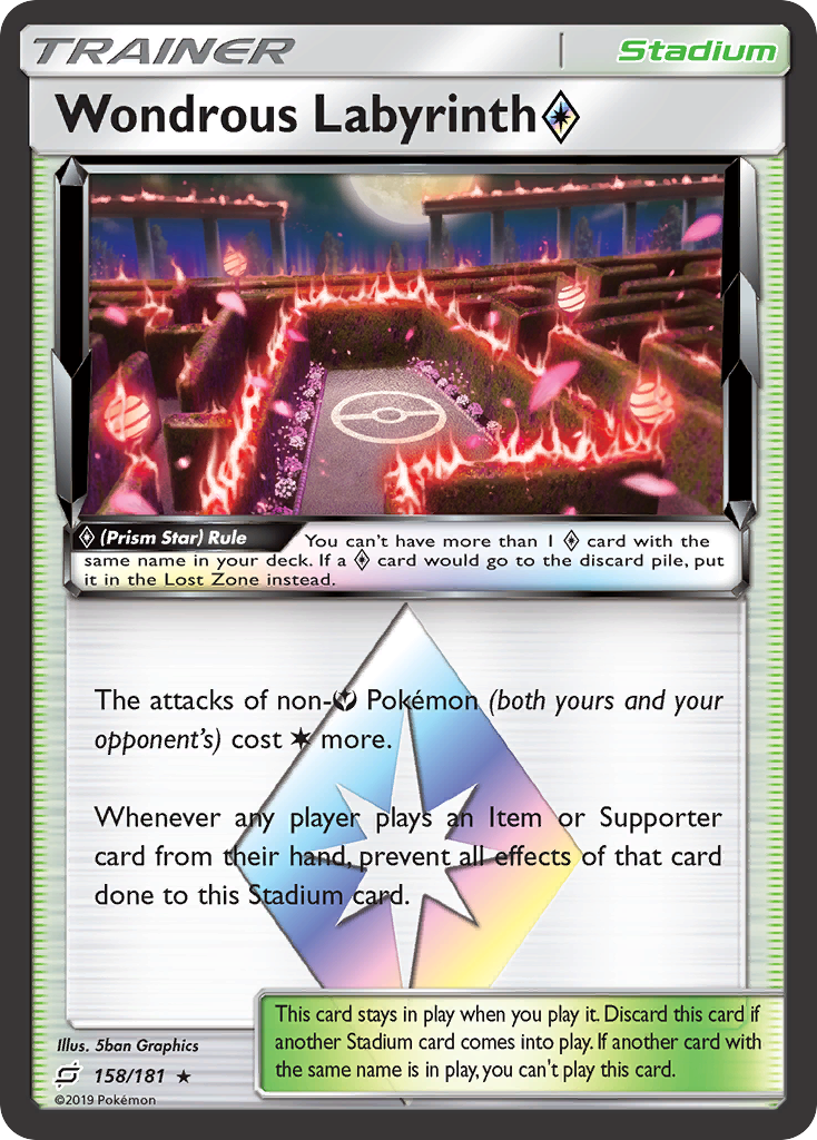 Wondrous Labyrinth (158/181) (Prism Star) [Sun & Moon: Team Up] | Exor Games Dartmouth