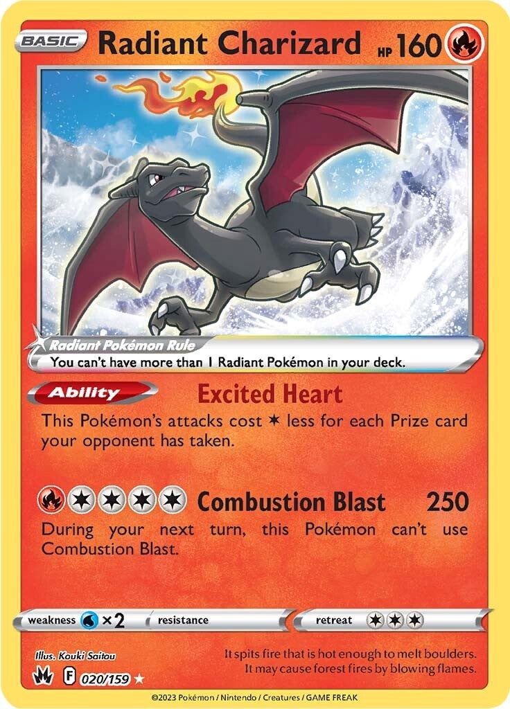 Radiant Charizard (020/159) [Sword & Shield: Crown Zenith] | Exor Games Dartmouth