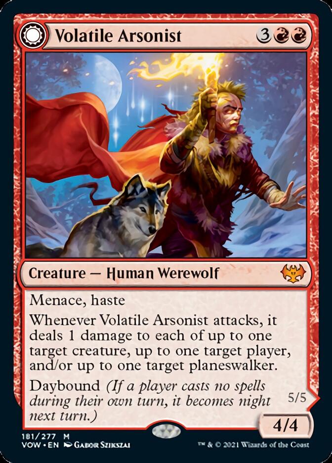 Volatile Arsonist // Dire-Strain Anarchist [Innistrad: Crimson Vow] | Exor Games Dartmouth