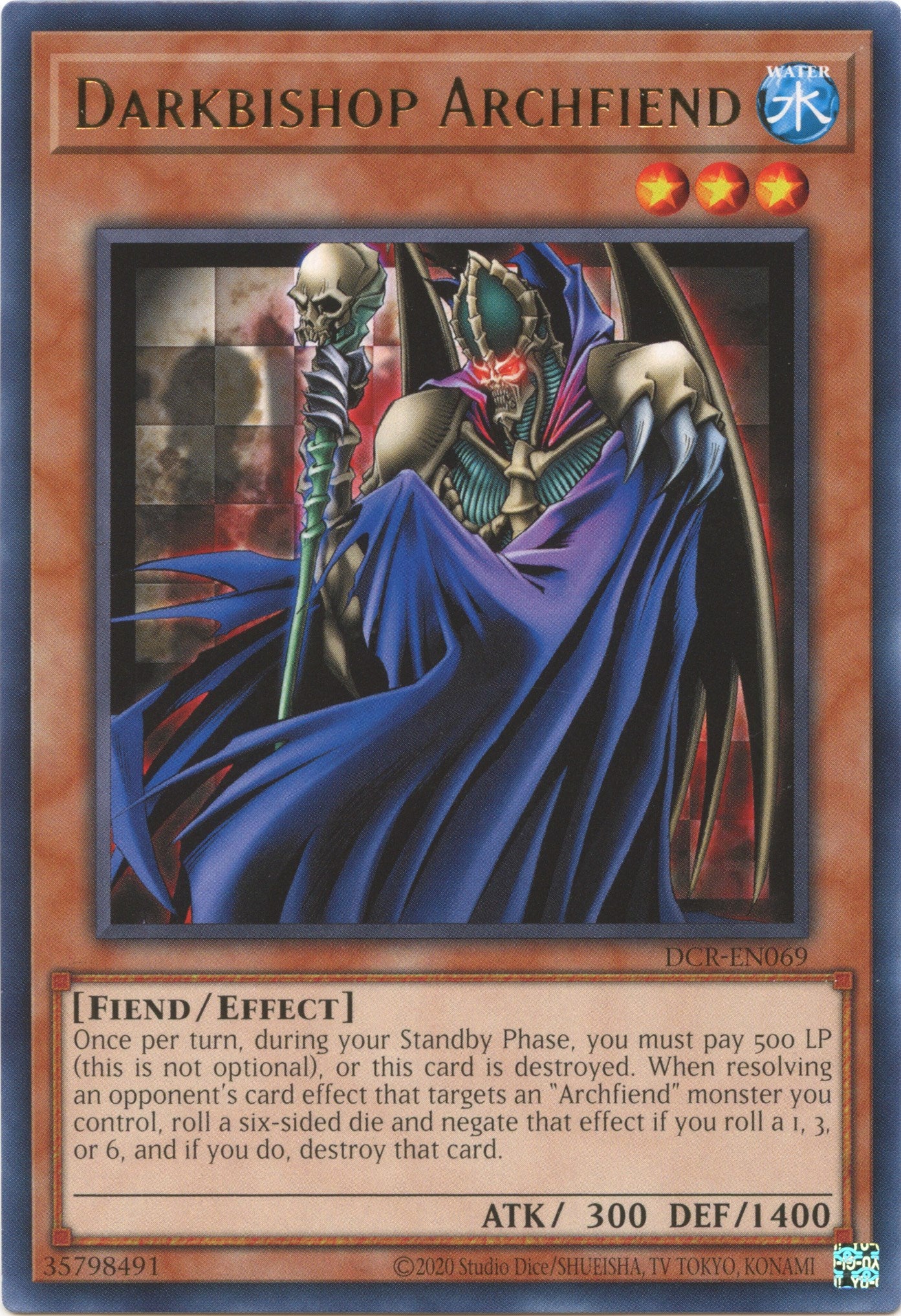 Darkbishop Archfiend (25th Anniversary) [DCR-EN069] Rare | Exor Games Dartmouth