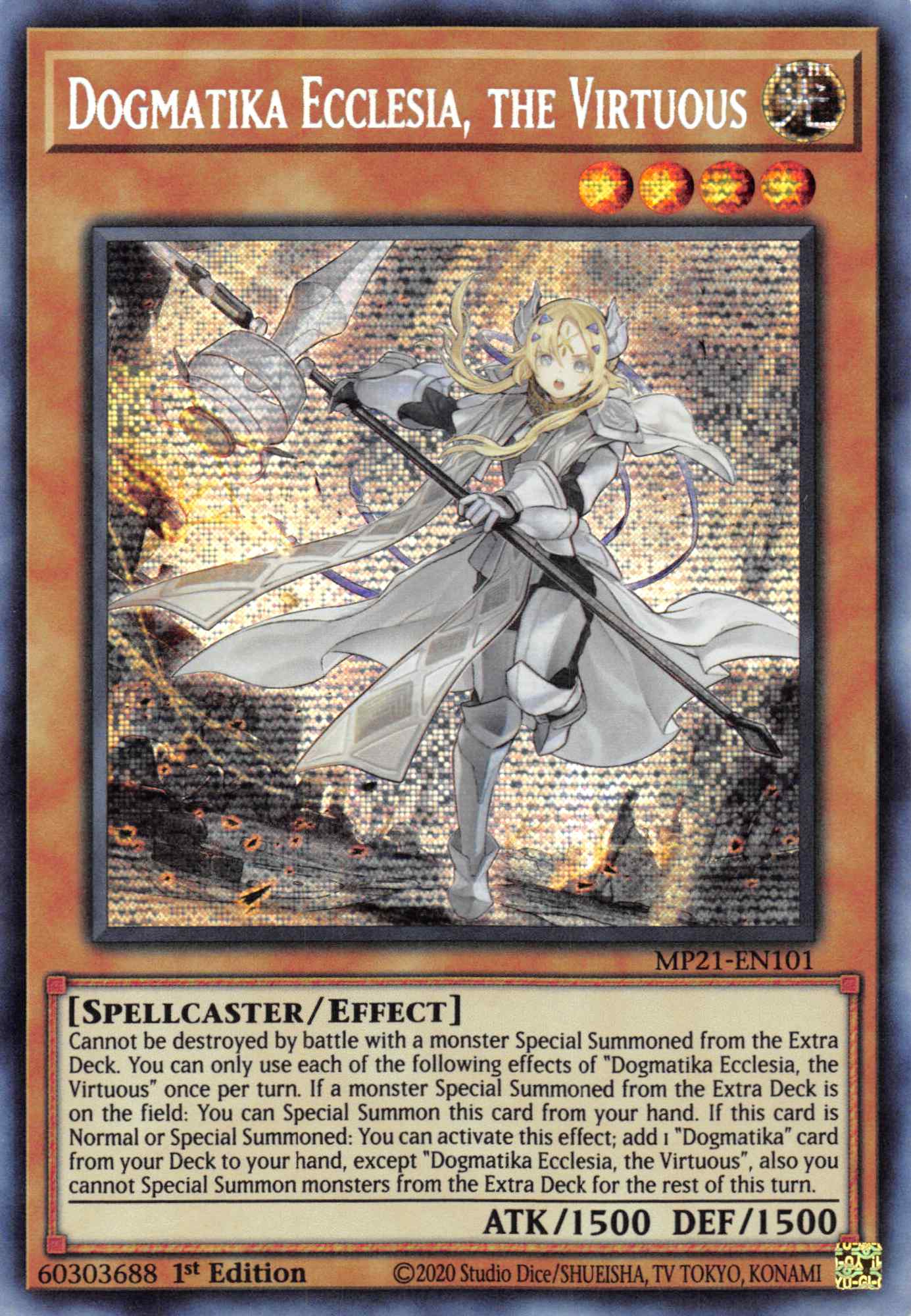 Dogmatika Ecclesia, the Virtuous [MP21-EN101] Prismatic Secret Rare | Exor Games Dartmouth