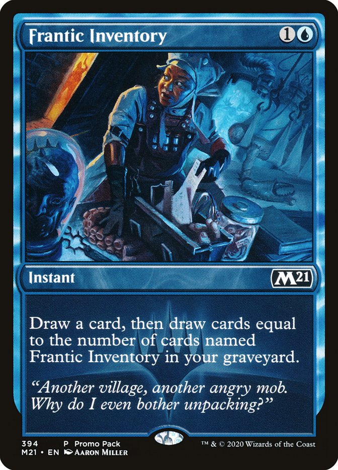 Frantic Inventory (Promo Pack) [Core Set 2021 Promos] | Exor Games Dartmouth