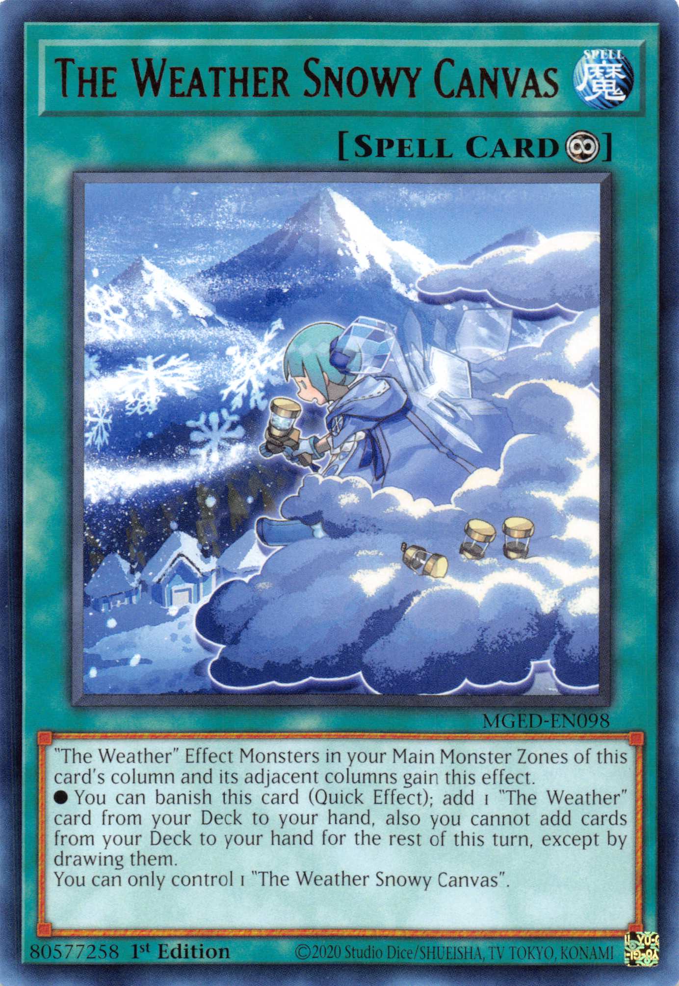 The Weather Snowy Canvas [MGED-EN098] Rare | Exor Games Dartmouth