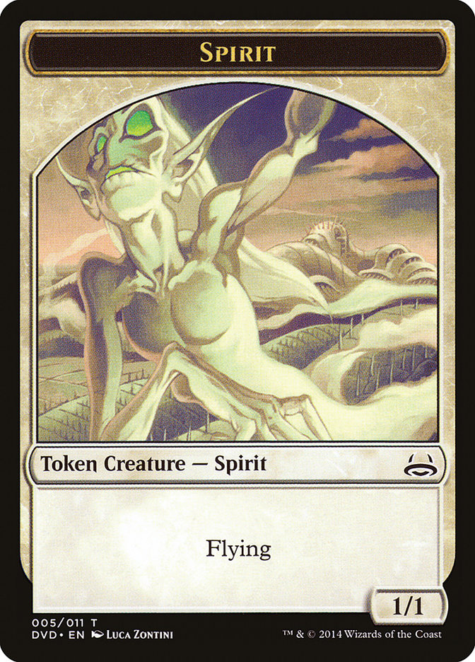 Spirit Token (Divine vs. Demonic) [Duel Decks Anthology Tokens] | Exor Games Dartmouth