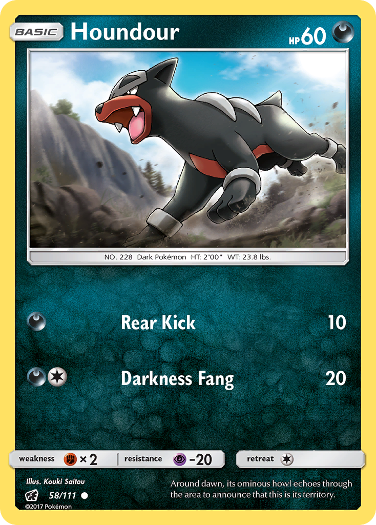 Houndour (58/111) [Sun & Moon: Crimson Invasion] | Exor Games Dartmouth