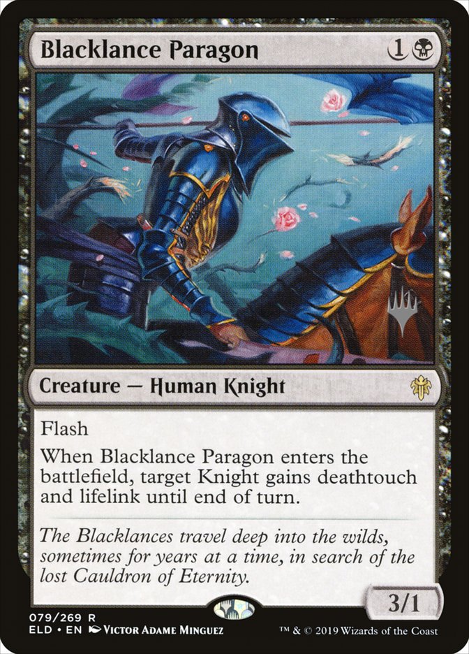 Blacklance Paragon (Promo Pack) [Throne of Eldraine Promos] | Exor Games Dartmouth