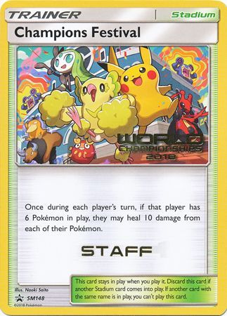 Champions Festival (SM148) (2018 Staff) [Sun & Moon: Black Star Promos] | Exor Games Dartmouth